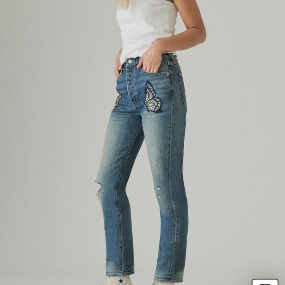 Lucky Brand Jeans Lucky Brand Jeans
Drew Mom High Rise Taper butterfly 6 28 - Picture 5 of 14